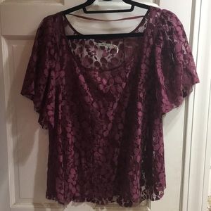 Kimchi Blue Purple Lace Top